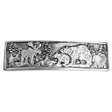 Sierra Lifestyles - Big Sky Cabinet Hardware Wilderness Pull - Pewter - cabinetknobsonline