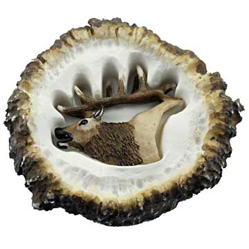 Sierra Lifestyles - Big Sky Cabinet Hardware Elk Burr Pull - Calling Elk Head - cabinetknobsonline