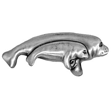 Sierra Lifestyles - Big Sky Cabinet Hardware Manatee Pull - Pewter - cabinetknobsonline