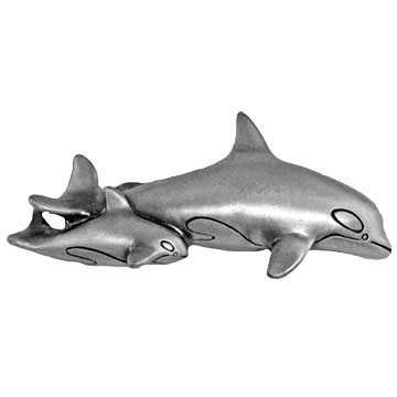 Sierra Lifestyles - Big Sky Cabinet Hardware Orca Pull - Pewter - cabinetknobsonline