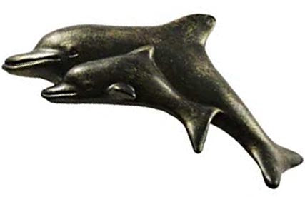 Sierra Lifestyles - Big Sky Cabinet Hardware Dolphin Pull - Bronzed Black - cabinetknobsonline