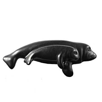 Sierra Lifestyles - Big Sky Cabinet Hardware Manatee Pull - Black - cabinetknobsonline