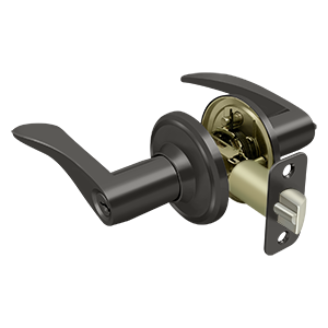 Deltana Architectural Hardware Residential Locks: Home Series Trelawny Lever Entry Right Hand each - cabinetknobsonline