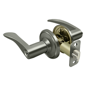 Deltana Architectural Hardware Residential Locks: Home Series Trelawny Lever Entry Right Hand each - cabinetknobsonline