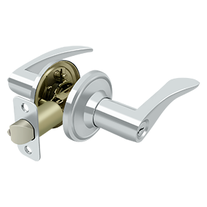 Deltana Architectural Hardware Residential Locks: Home Series Trelawny Lever Entry Left Hand each - cabinetknobsonline