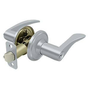 Deltana Architectural Hardware Residential Locks: Home Series Trelawny Lever Entry Left Hand each - cabinetknobsonline