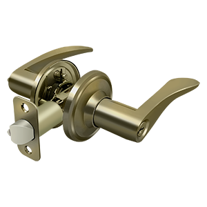 Deltana Architectural Hardware Residential Locks: Home Series Trelawny Lever Entry Left Hand each - cabinetknobsonline