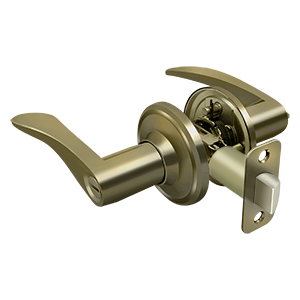 Deltana Architectural Hardware Residential Locks: Home Series Trelawny Lever Privacy Right Hand each - cabinetknobsonline