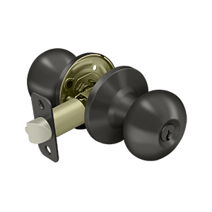 Deltana Architectural Hardware Residential Locks: Home Series Portland Knob Entry each - cabinetknobsonline