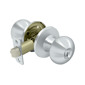 Deltana Architectural Hardware Residential Locks: Home Series Portland Knob Entry each - cabinetknobsonline