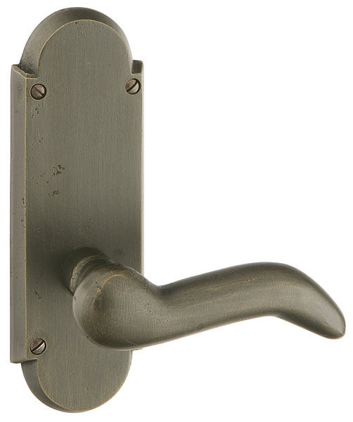 Emtek Door Hardware SidePlate Locksets Sandcast Bronze Tubular # 5 Plate  7-1-4" Non-Keyed Dummy Pair - cabinetknobsonline