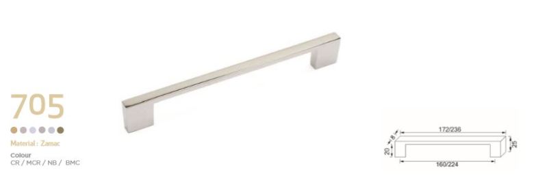 HandStyle Cabinet Hardware Modern Cabinet Handle 160mm #705 - cabinetknobsonline