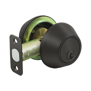 Deltana Architectural Hardware Residential Locks: Home Series Single Cylinder Deadbolt, KA2, Heavy Duty each - cabinetknobsonline