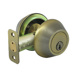 Deltana Architectural Hardware Residential Locks: Home Series Single Cylinder Deadbolt, KA2, Heavy Duty each - cabinetknobsonline