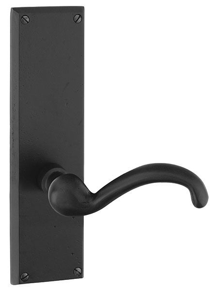 Emtek Door Hardware SidePlate Locksets Sandcast Bronze Tubular Rectangular 8-7-8" Non-Keyed Privacy - cabinetknobsonline