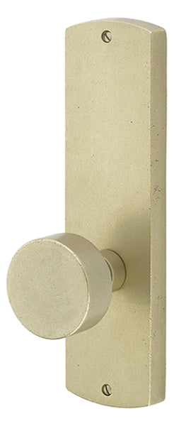 Emtek Door Hardware SidePlate Locksets Sandcast Bronze Tubular Missoula 9" Non-Keyed Privacy - cabinetknobsonline