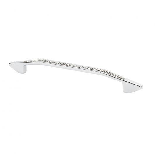 TOPEX DECORATIVE CABINET HARDWARE MODERN BOW PULL WITH CRYSTALS - cabinetknobsonline