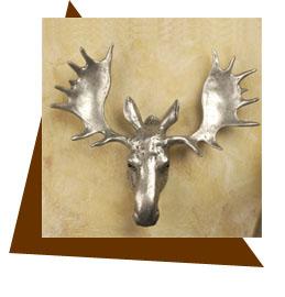 Anne at Home Moose Head Cabinet Knob-Large - cabinetknobsonline