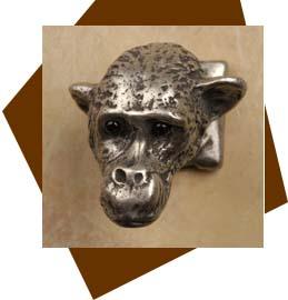 Anne At Home Monkey Head Cabinet Knob - cabinetknobsonline