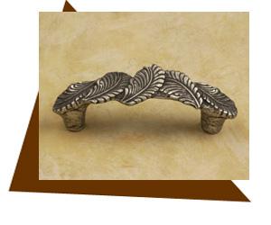 Anne At Home Swirl Leaf Cabinet Pull - cabinetknobsonline