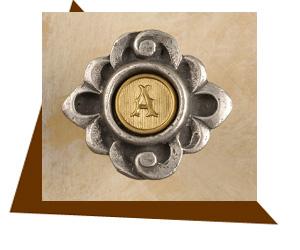 Anne At Home Fountain Initial Cabinet Knob - cabinetknobsonline