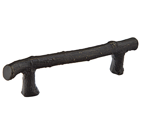 Emtek  Sandcast Bronze Twig Cabinet Pull 3-1-2 - cabinetknobsonline