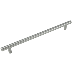 Laurey Cabinet Knobs,  Stainless Steel T-Bar Pull - 224mm - 10 3-4" Overall - cabinetknobsonline