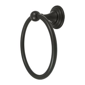 Deltana Architectural Hardware Bathroom Accessories 6" Towel Ring Classic, 98C Series each - cabinetknobsonline