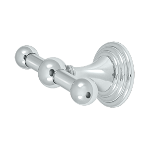 Deltana Architectural Hardware Bathroom Accessories Double Robe Hook Classic, 98C Series each - cabinetknobsonline