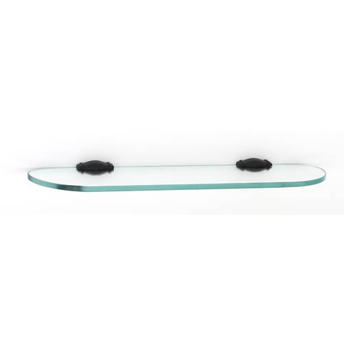 Alno Decorative Hardware 'Creations' 18î Glass Shelf with Brackets - cabinetknobsonline