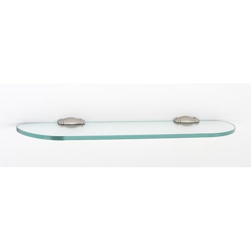 Alno Decorative Hardware 'Creations' 18î Glass Shelf with Brackets - cabinetknobsonline