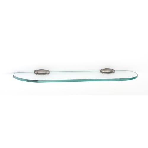 Alno Decorative Hardware 'Creations' 18î Glass Shelf with Brackets - cabinetknobsonline