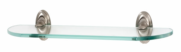 Alno Decorative Hardware 'Creations' 18" GLASS SHELF WITH BRACKETS - cabinetknobsonline