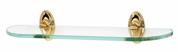 Alno Decorative Hardware 'Creations' 24" GLASS SHELF WITH BRACKETS - cabinetknobsonline