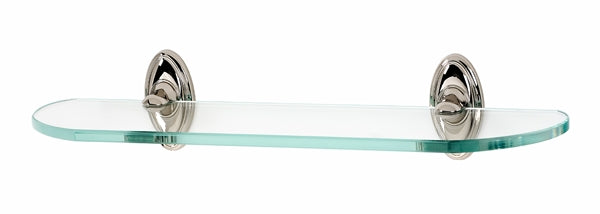 Alno Decorative Hardware 'Creations' 24" GLASS SHELF WITH BRACKETS - cabinetknobsonline