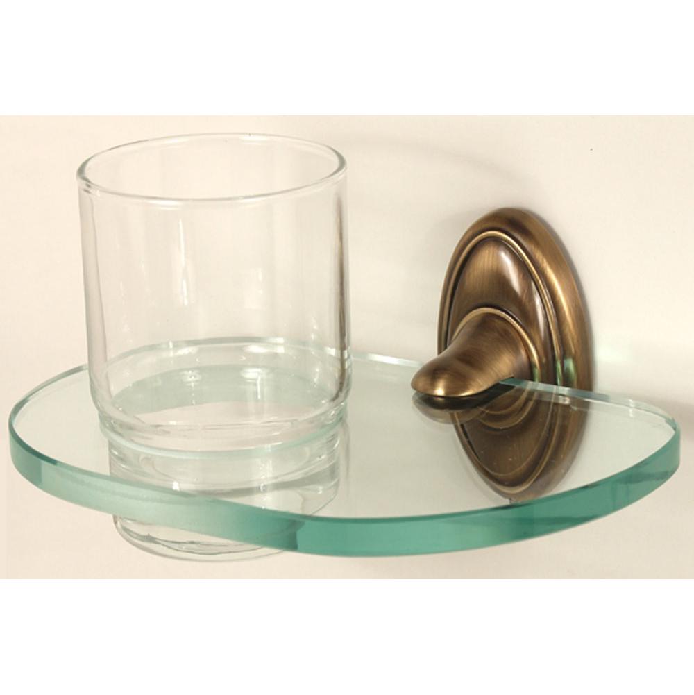 Alno Decorative Hardware 'Creations' TUMBLER HOLDER W- TUMBLER - cabinetknobsonline