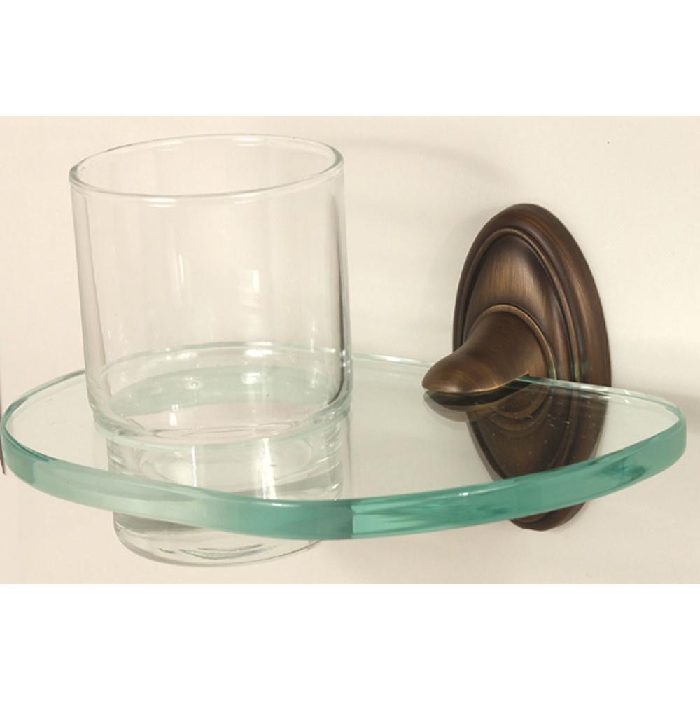 Alno Decorative Hardware 'Creations' TUMBLER HOLDER W- TUMBLER - cabinetknobsonline