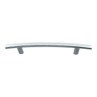 ATLAS HOMEWARES CABINET HARDWARE CURVED LINE PULL 128 MM CC CHROME - cabinetknobsonline