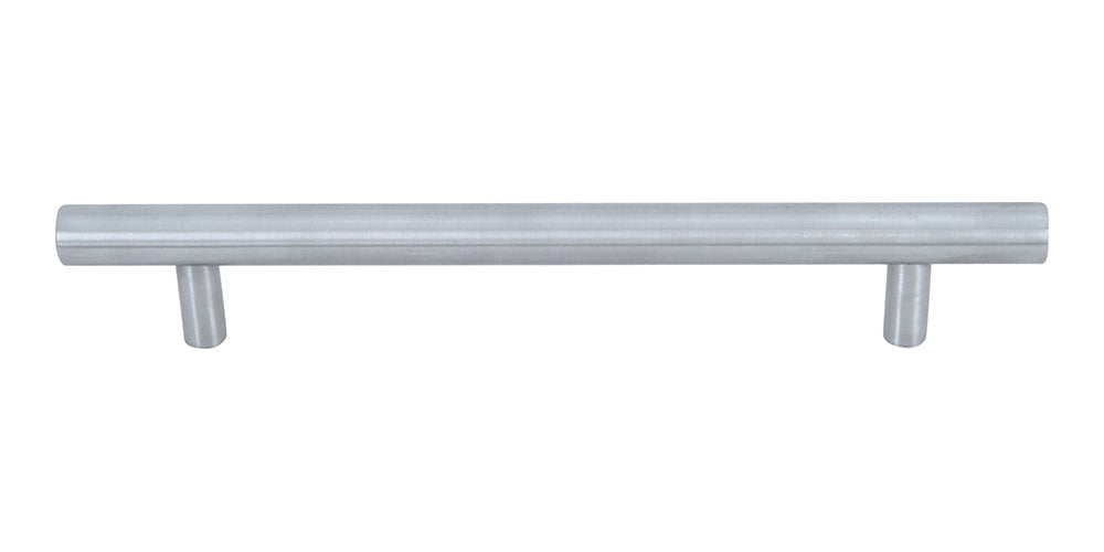 ATLAS HOMEWARES CABINET HARDWARE LINEA RAIL PULL 160 MM CC BRUSHED NICKEL - cabinetknobsonline