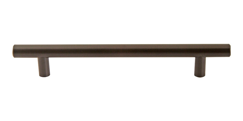 ATLAS HOMEWARES CABINET HARDWARE LINEA RAIL PULL 160 MM CC AGED BRONZE - cabinetknobsonline