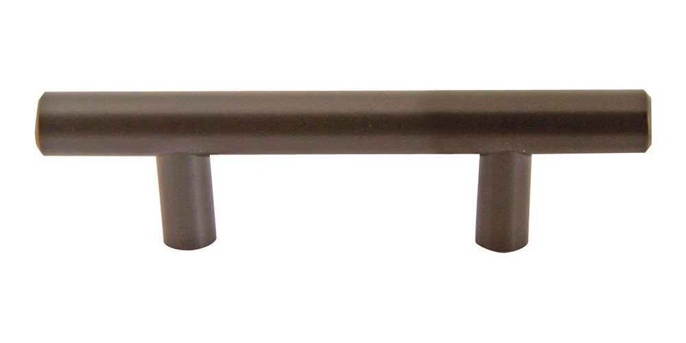 ATLAS HOMEWARES CABINET HARDWARE LINEA RAIL PULL 3" CC AGED BRONZE - cabinetknobsonline