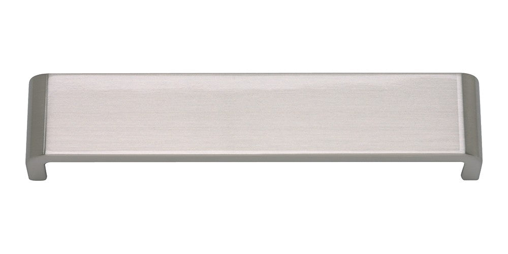 ATLAS HOMEWARES CABINET HARDWARE PLATFORM PULL 160 MM  CC BRUSHED NICKEL - cabinetknobsonline