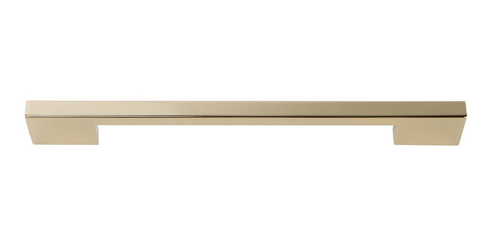 ATLAS HOMEWARES CABINET HARDWARE THIN SQUARE PULL 192 MM CC FRENCH GOLD - cabinetknobsonline