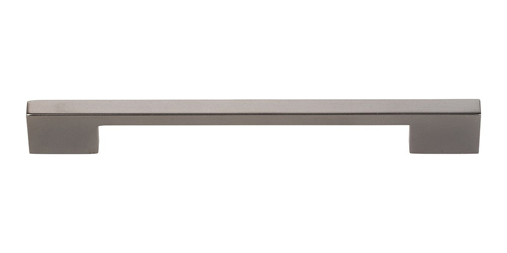 ATLAS HOMEWARES CABINET HARDWARE THIN SQUARE PULL 192 MM CC SLATE - cabinetknobsonline