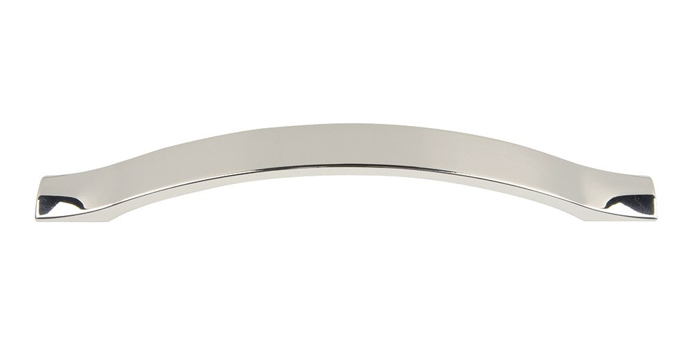 ATLAS HOMEWARES CABINET HARDWARE LOW ARCH PULL 160 MM CC POLISHED NICKEL - cabinetknobsonline