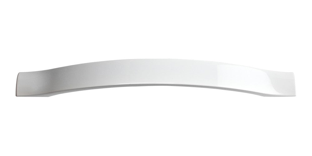 ATLAS HOMEWARES CABINET HARDWARE LOW ARCH PULL 160 MM CC HIGH GLOSS WHITE - cabinetknobsonline