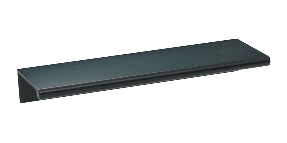 ATLAS HOMEWARES CABINET HARDWARE TAB EDGE PULL 110 MM CC MATTE BLACK - cabinetknobsonline