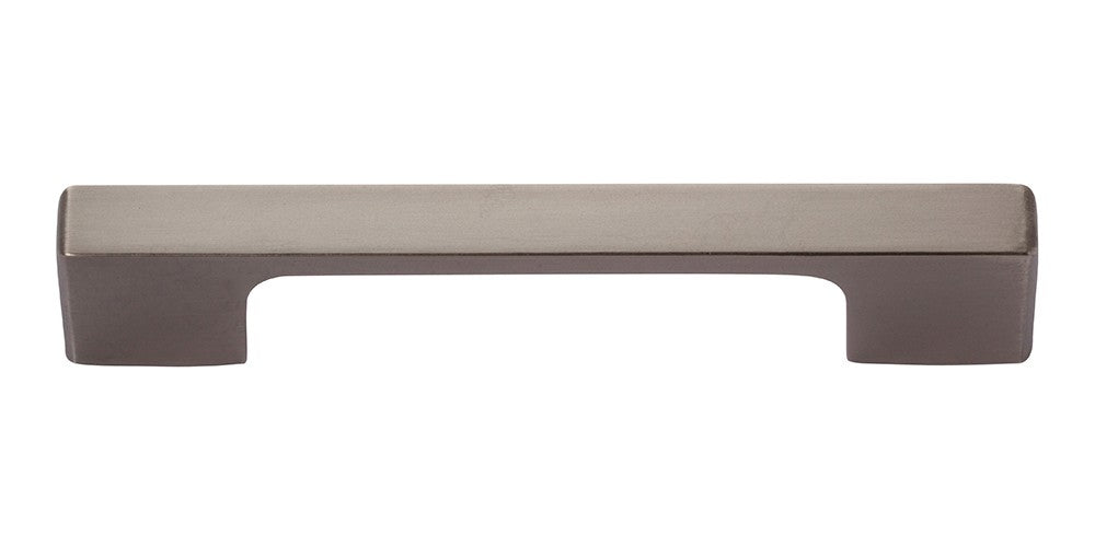 ATLAS HOMEWARES CABINET HARDWARE THIN SQUARE PULL 96 MM CC SLATE - cabinetknobsonline