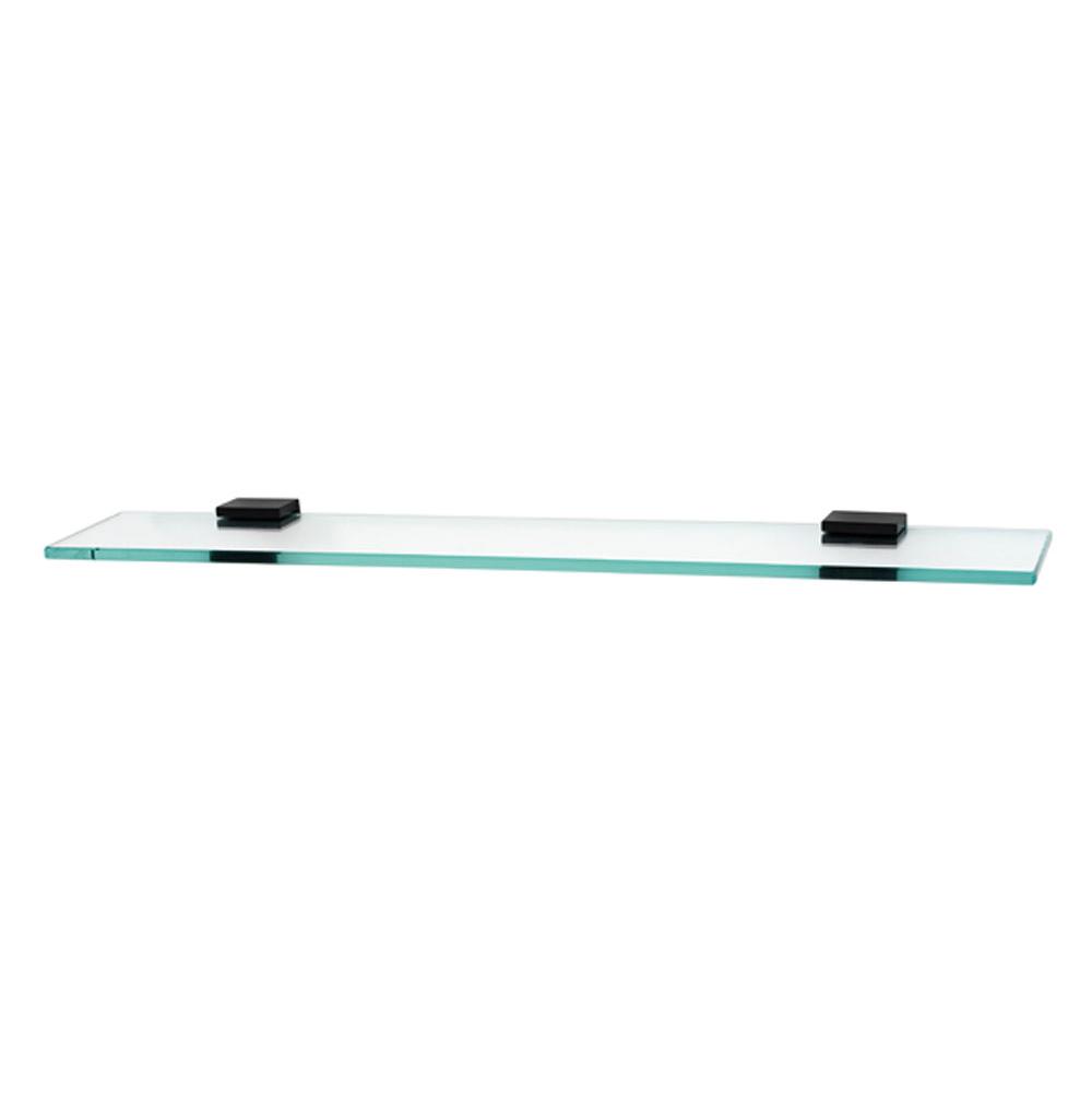 Alno Decorative Hardware 'Creations' 24" GLASS SHELF WITH BRACKETS - cabinetknobsonline