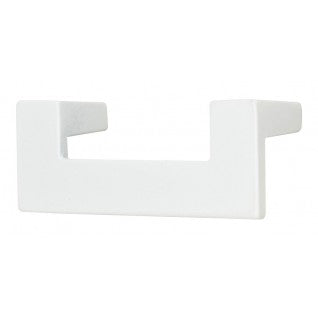 ATLAS HOMEWARES CABINET HARDWARE U-TURN PULL 64 MM CC HIGH GLOSS WHITE - cabinetknobsonline